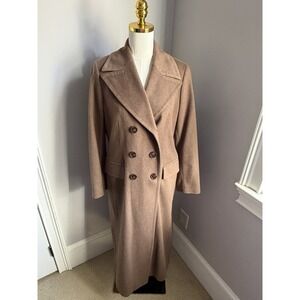 Faconnable womens Wool & Cashmere Light Brown Coat